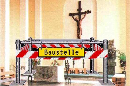 Altarraum ist Baustelle